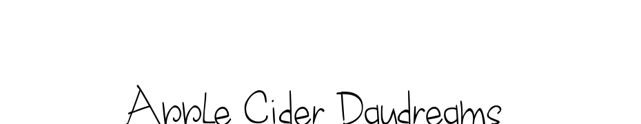 Apple Cider Daydreams cкачати шрифт безкоштовно